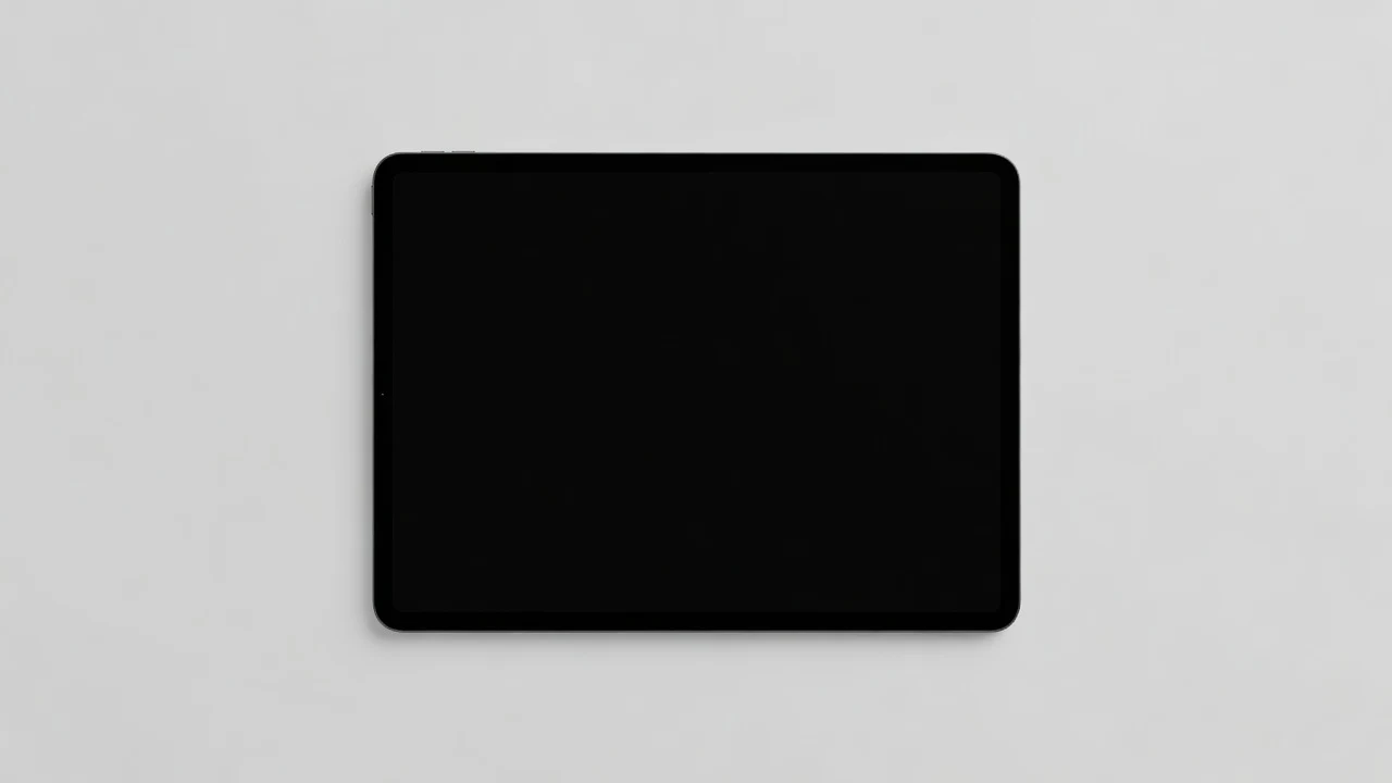 A tablet showing the sign-up form